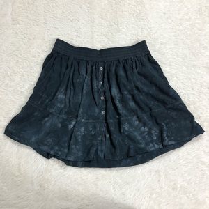 Raquel Allegra Gray Blue Tie Dye Mini Skirt Sz 1